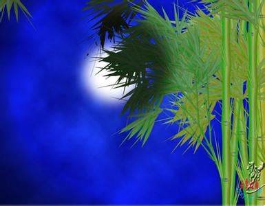 月光下的凤尾竹葫芦丝 月光下的凤尾竹