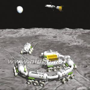 未来的月球基地构想图 月球基地 月球基地-目的，月球基地-构想