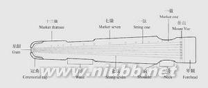 古琴结构 古琴 古琴-概述，古琴-古琴结构