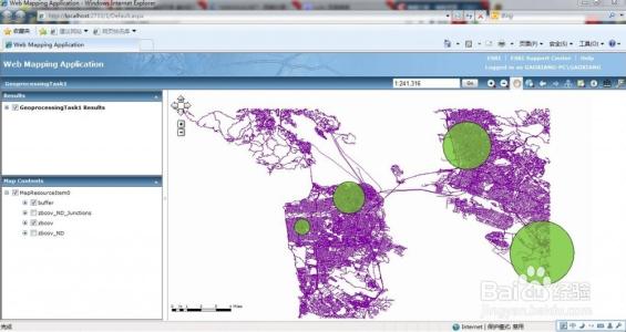 arcgis server 10.4 ArcGIS Server 10:基于地理处理的缓冲区分析
