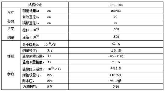 表面应变计 表面应变计 表面应变计-简介，表面应变计-规格及主要技术参数