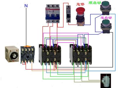 时间继电器接线图380v 时间继电器接线原理图