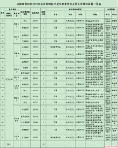 卫生院岗位设置方案 卫生院单位岗位设置方案