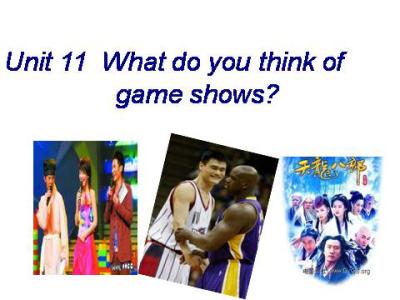 game shows Unit 11 What do you think of game shows?