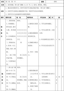 二年级体育课教案全集 小学二年级体育教案全集之三