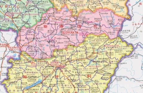斯洛伐克地理位置 斯洛伐克 斯洛伐克-地理，斯洛伐克-历史