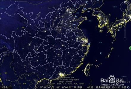 地球夜晚卫星图 如何使用谷歌地球观看夜晚卫星图