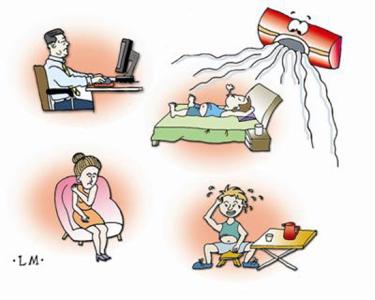 空调病是什么症状 空调病的症状 夏季感冒发烧治疗守则