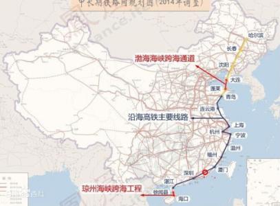 渤海沿海高铁线路图 沿海高铁线路图