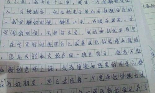 描写母亲的作文500字 开学了的作文500字