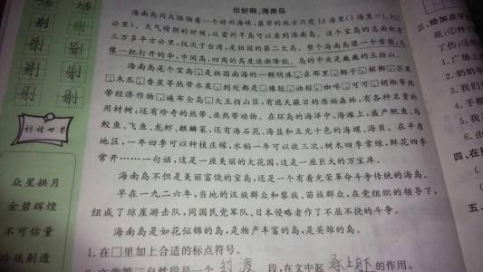 美丽的海南岛作文400字 美丽的海南岛作文300字