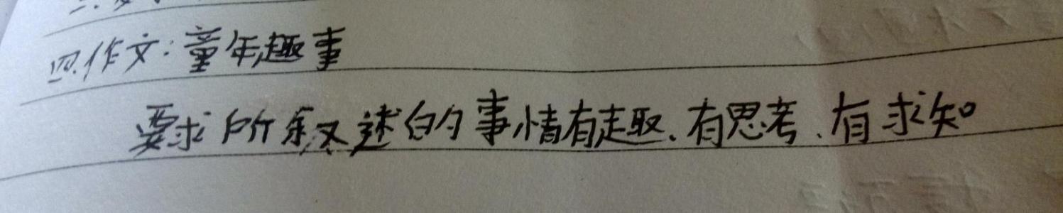 童年趣事450字五年级 童年趣事450字