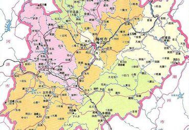 梅州市行政区划图 梅州市 梅州市-政区设置，梅州市-行政区划