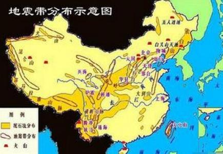 中国地震带分布图 中国地震带分布图 中国地震带分布图-简介，中国地震带分布图-分