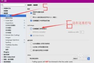 use soft wraps Phpstorm默认开启自动换行（use soft wraps）