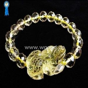 黄水晶貔貅手链 黄水晶貔貅手链的价格