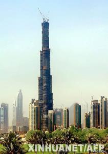 世界第一高楼迪拜塔 [多图]世界第一高楼 阿联酋建设中的“迪拜塔”