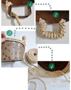 麻绳手工制作图片 如何制作剑麻绳碗