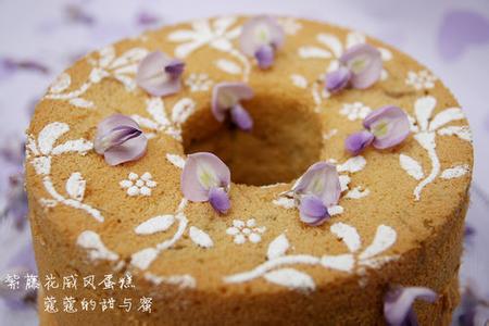 戚风蛋糕制作视频 怎样制作紫藤花戚风蛋糕 精