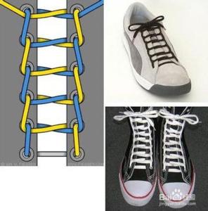 运动鞋系鞋带方法图解 板鞋系鞋带方法图解