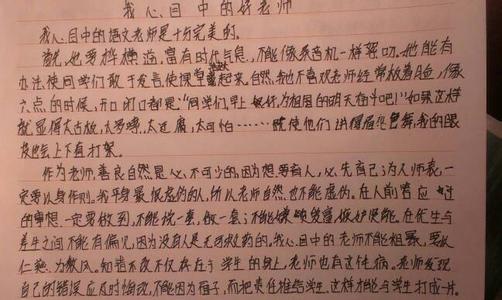 我和某某作文500字