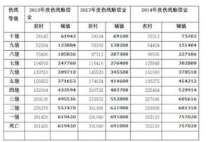 九级伤残赔偿标准2016 伤残等级评定标准