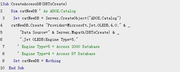 asp 创建access数据库 怎么在用asp代码来创建Access数据库