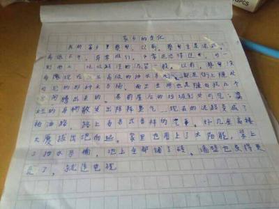 家乡变美了作文400字 家乡变了作文400字