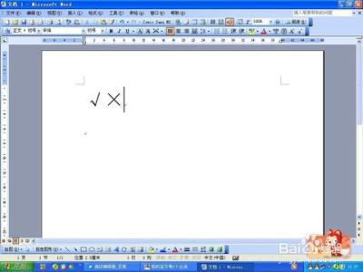 打钩打叉图标 怎样在Word中打钩和打叉？