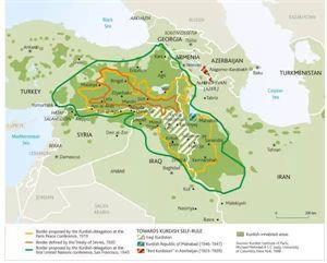 库尔德人分布图 库尔德 库尔德-历史，库尔德-分布位置