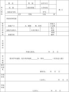 国家励志奖学金条件 国家励志奖学金申请材料