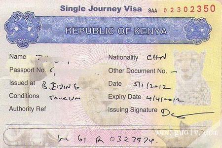 办理肯尼亚商务签证 肯尼亚签证办理程序