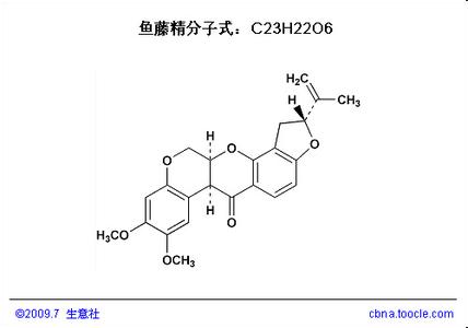 鱼藤精 鱼藤精-简介，鱼藤精-分子结构