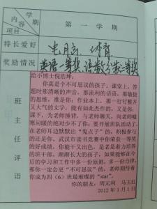 小学生评语大全四年级 小学四年级学生班主任评语大全