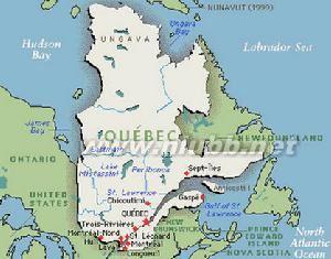 魁北克地理位置 魁北克 魁北克-地理，魁北克-历史记载