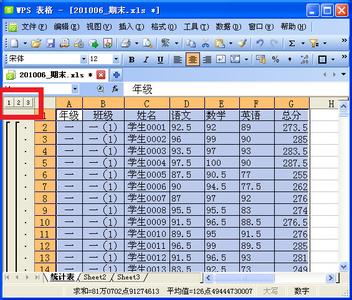 期末成绩表格 WPS表格制作期末学生成绩检测汇总表