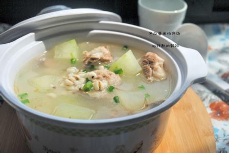 冬瓜薏米排骨汤 介绍冬瓜薏米排骨汤