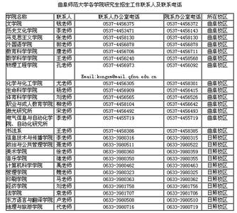 曲阜师范大学招生简章 曲阜师范大学2016年硕士研究生招生简章