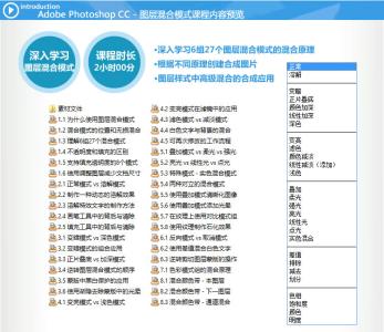 图层混合模式 图层混合模式详述