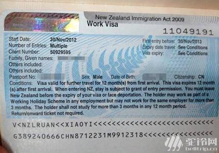 新西兰签证所需材料 2014新西兰旅游签证所需材料