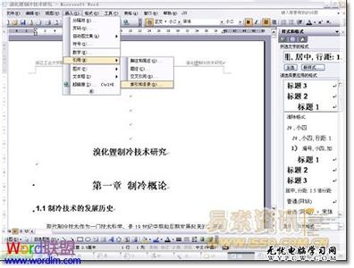 word2003自动生成目录 Word2003中怎样设置自动生成目录