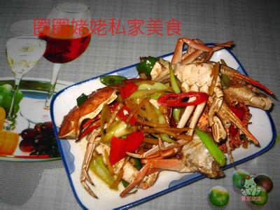 姜葱炒蟹 姜葱炒蟹-制作材料，姜葱炒蟹-制作方法