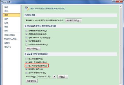 word拼写和语法检查 如何在Word2010文档中启用随拼写检查语法