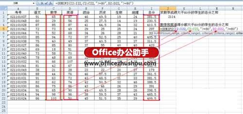 sumifs函数多条件求和 Excel中sumif和sumifs函数进行条件求和的用法