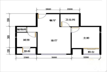 50平米两室一厅 经典一居室单身公寓户型图介绍