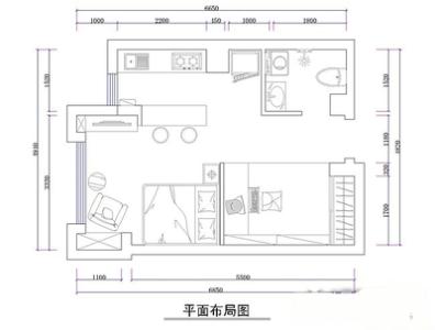 单身公寓平面图 单身公寓平面图 打造经典一居室