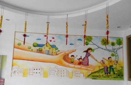 壁画彩绘 幼儿园壁画彩绘设计效果图展示