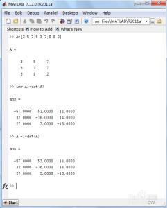 matlab矩阵求逆 如何利用MATLAB求矩阵的逆阵？