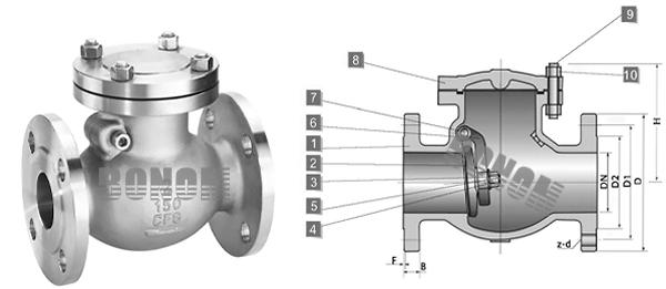 法兰式止回阀 法兰式止回阀-简介，法兰式止回阀-结构和安装方式