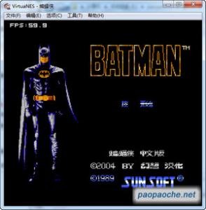 fc蝙蝠侠 fc蝙蝠侠-游戏类型，fc蝙蝠侠-游戏简介
